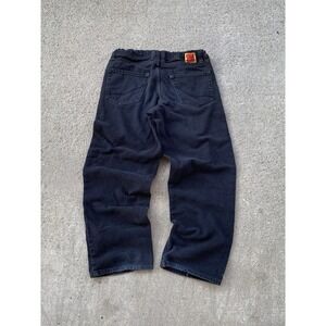 Empyre Jeans Mens 26 Relaxed Fit Denim Pants Wide Leg Embroidered Patchwork Skat